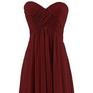 Women's A Line Corset Sweetheart Pleats Prom Dress